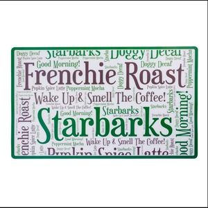 Starbarks Frenchie Roast Placemat 11.5” x 19.0” x 0.08” NEW